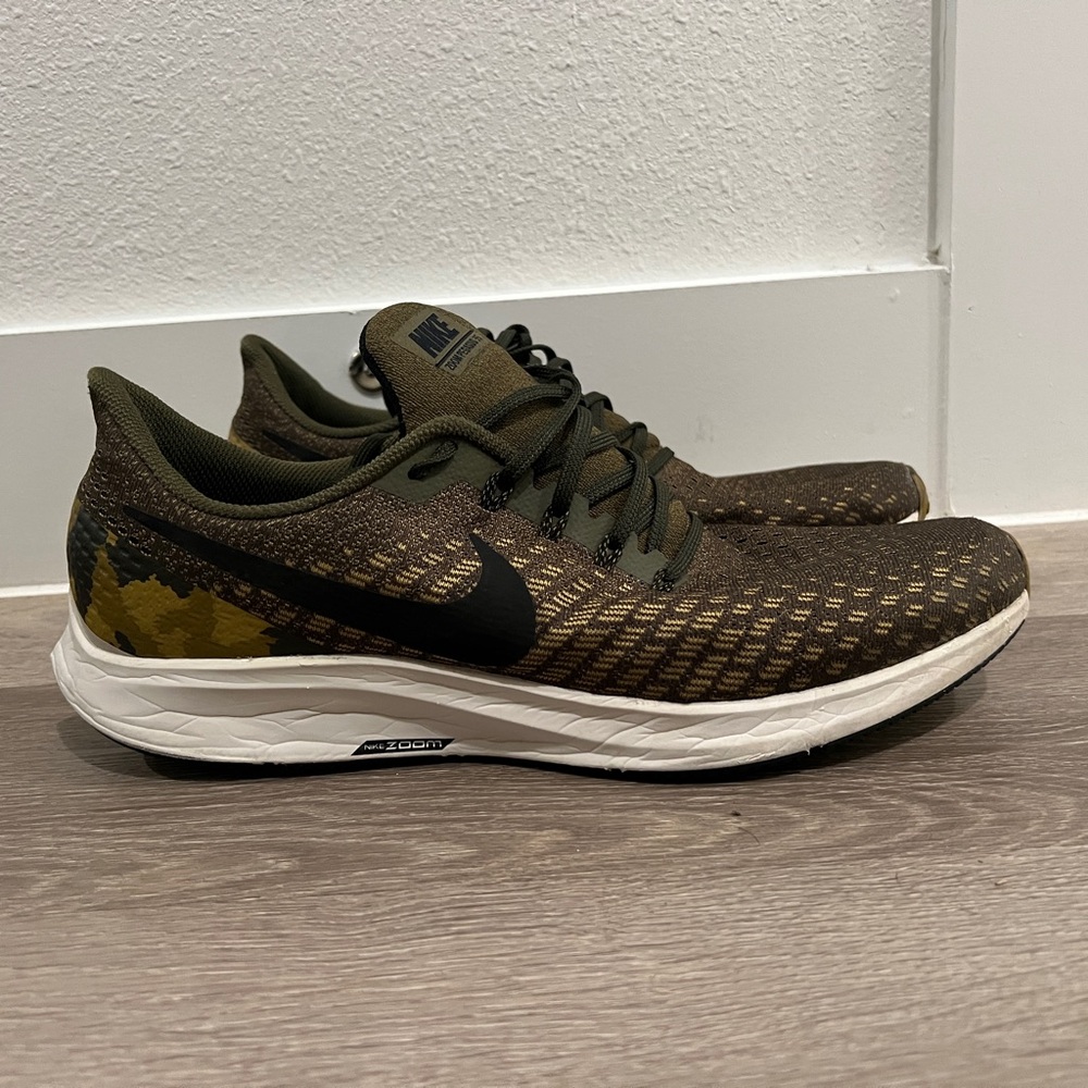 Nike Camouflage Pegasus 36 Olive and Black Running Shoes